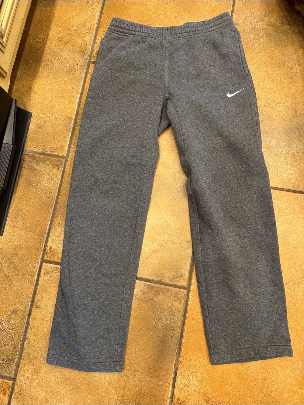 Nike Kids Charcoal Gray Fleece Joggers